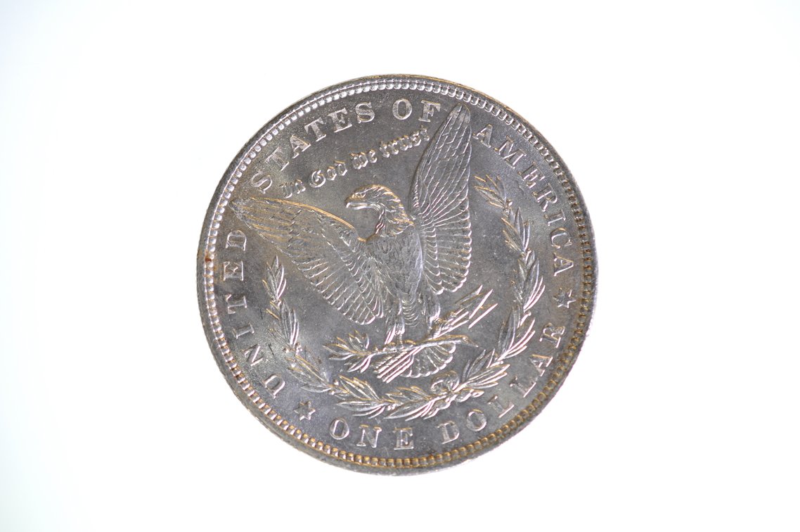 1886 Silver Morgan Dollar Philadelphia, photo 2 of 2