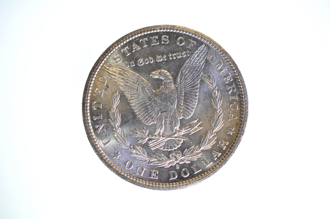 1887 Silver Morgan Dollar San Francisco, photo 2 of 2