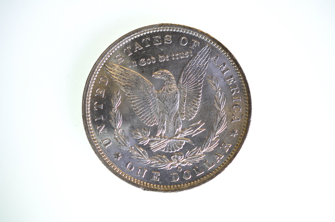 1888 Silver Morgan Dollar New Orleans, photo 2 of 2