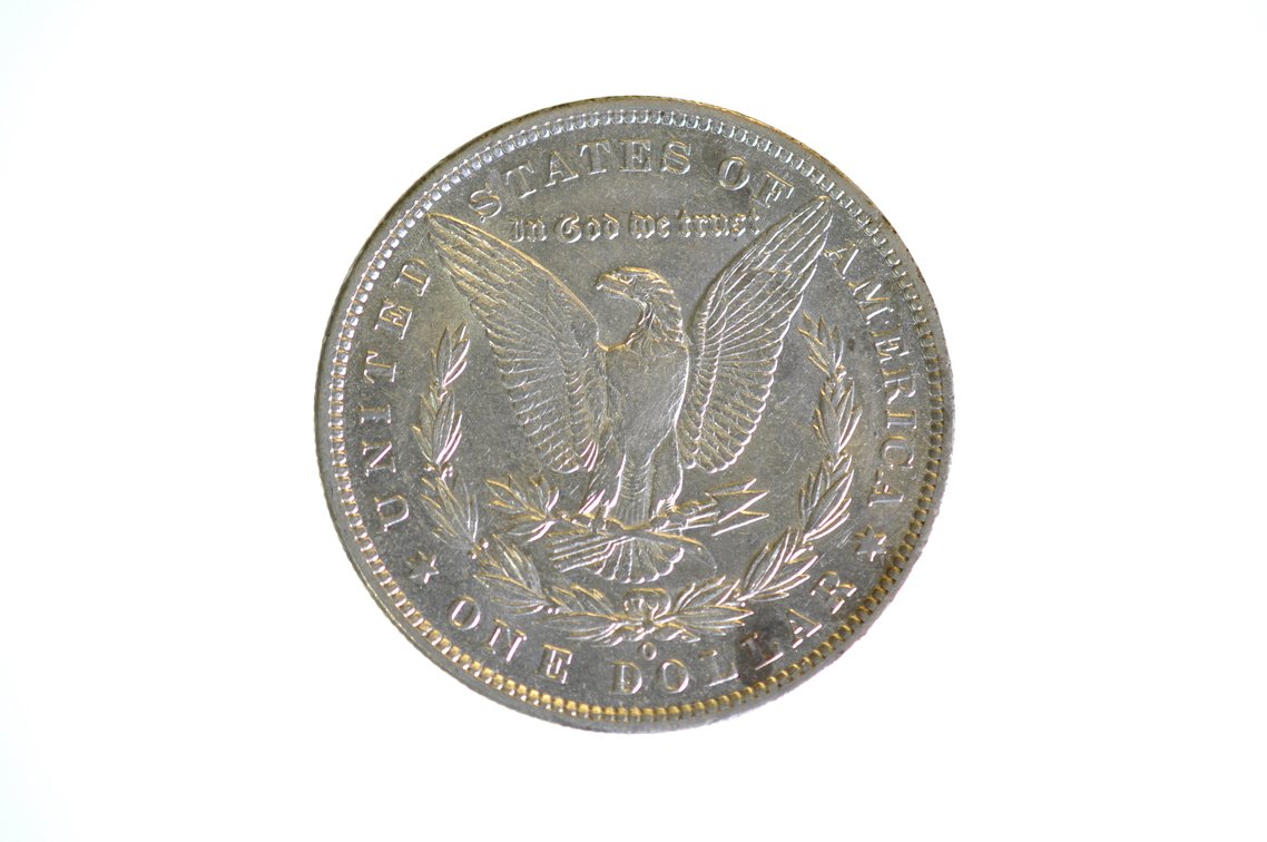 1887 Silver Morgan Dollar New Orleans, photo 2 of 2
