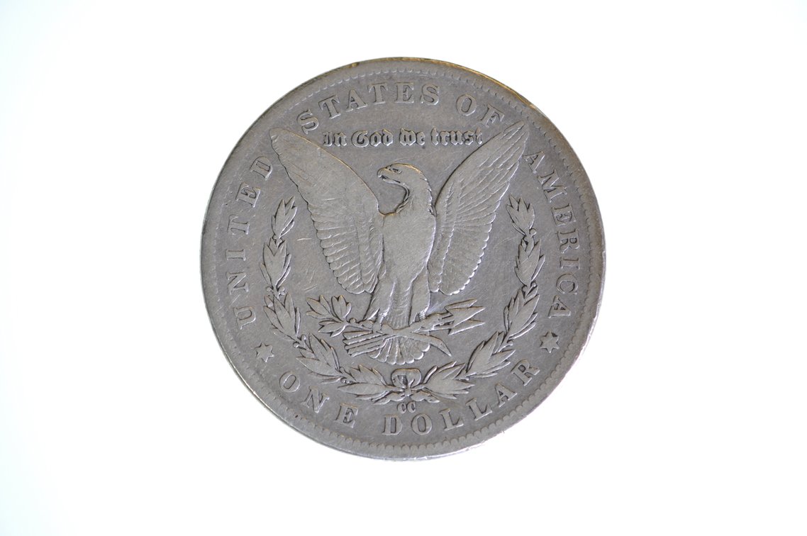1889 Silver Morgan Dollar Carson City, photo 2 of 2
