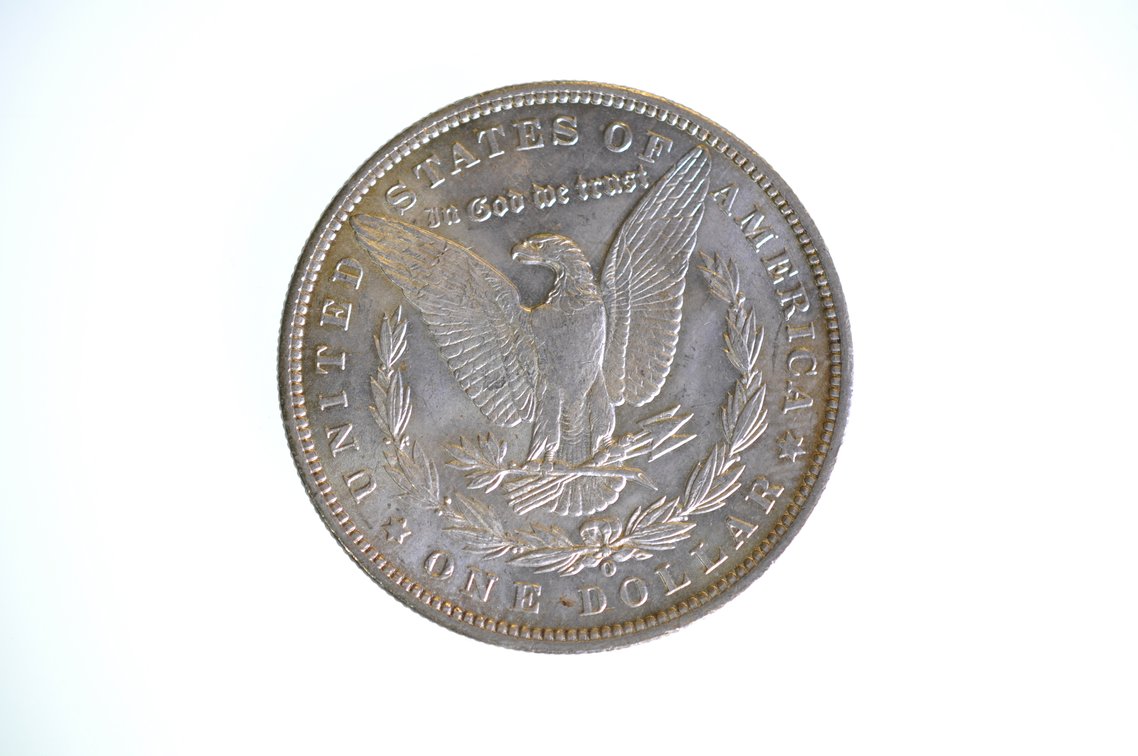 1889 Silver Morgan Dollar New Orleans, photo 2 of 2
