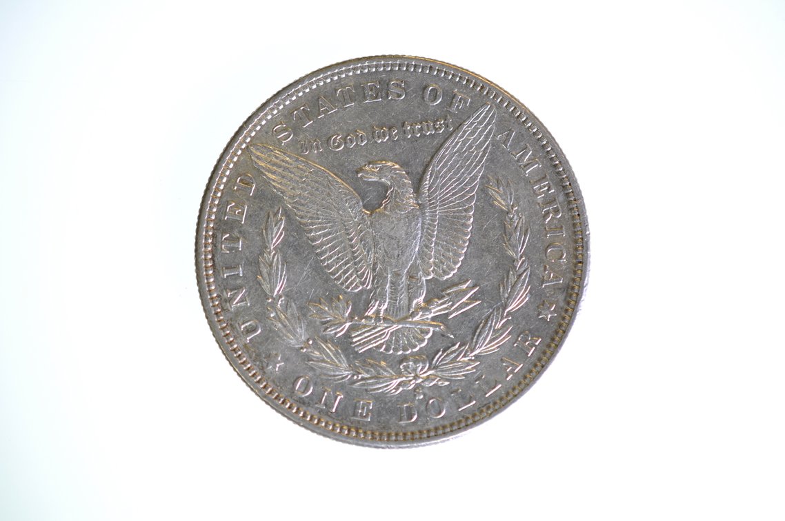 1888 Silver Morgan Dollar San Francisco, photo 2 of 2
