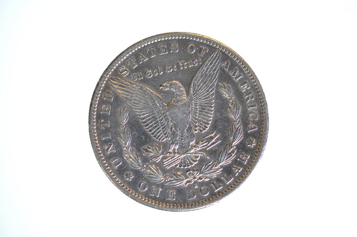 1889 Silver Morgan Dollar San Francisco, photo 2 of 2