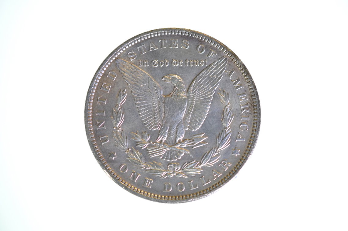1890 Silver Morgan Dollar Philadelphia, photo 2 of 2