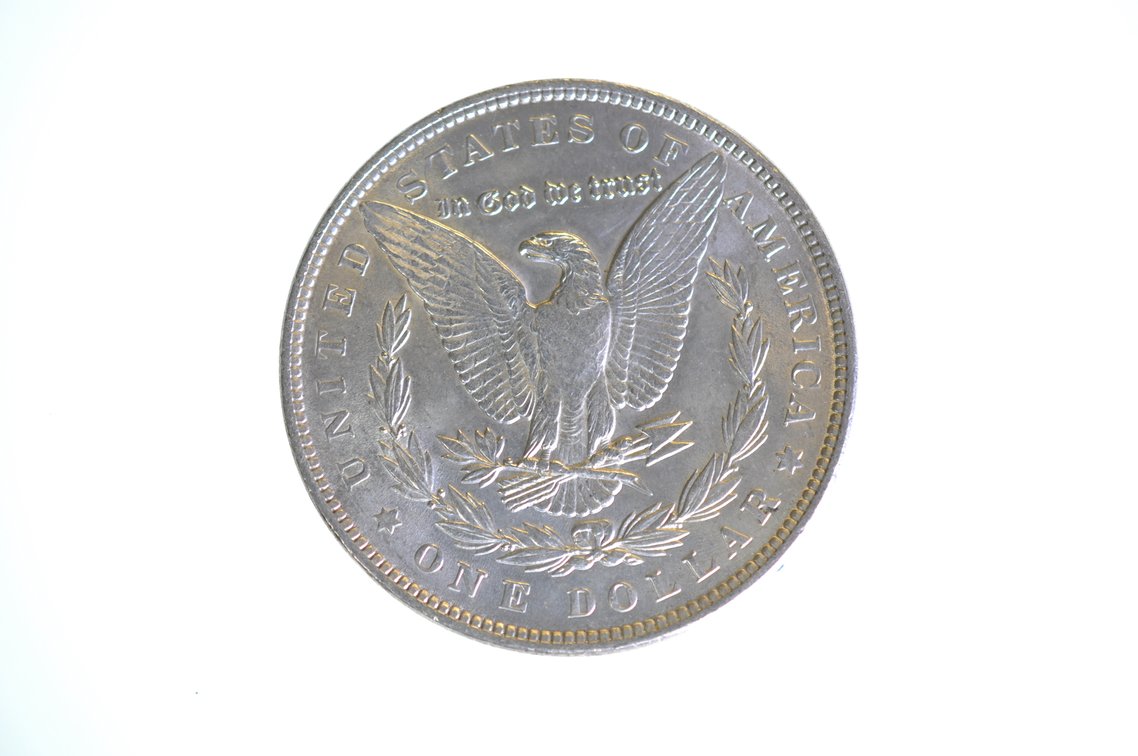 1891 Silver Morgan Dollar Philadelphia, photo 2 of 2