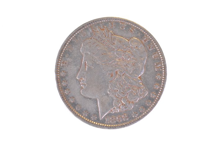 1892 Silver Morgan Dollar Philadelphia