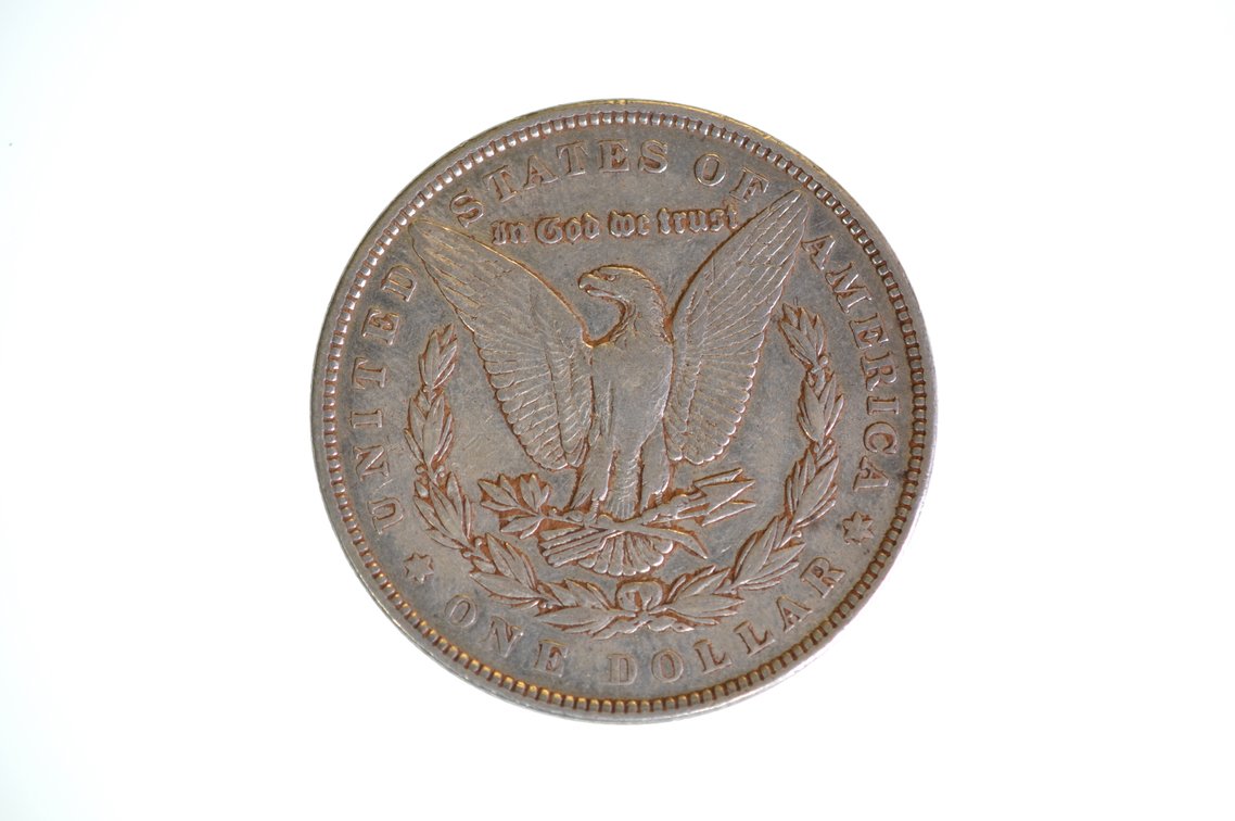 1892 Silver Morgan Dollar Philadelphia, photo 2 of 2