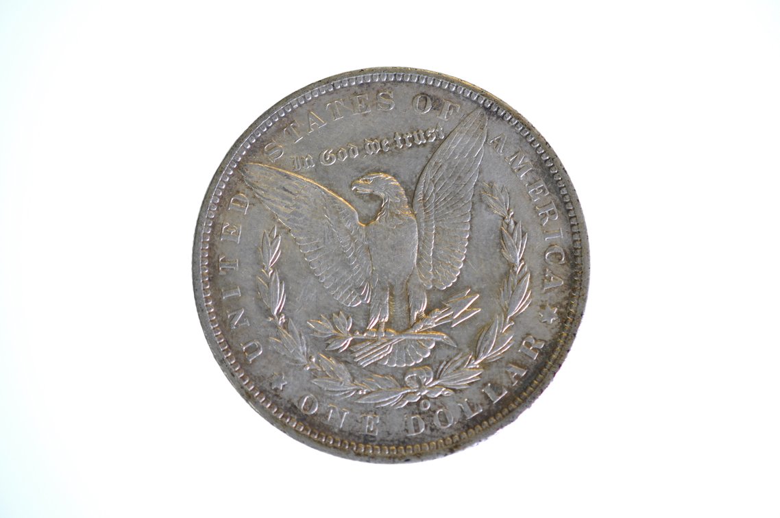 1891 Silver Morgan Dollar New Orleans, photo 2 of 2