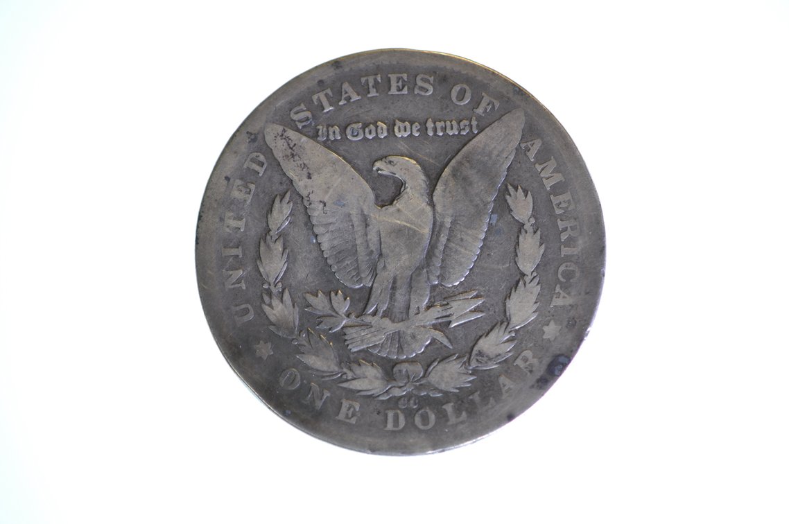 1893 Morgan Silver Dollar Carson City, photo 2 of 2