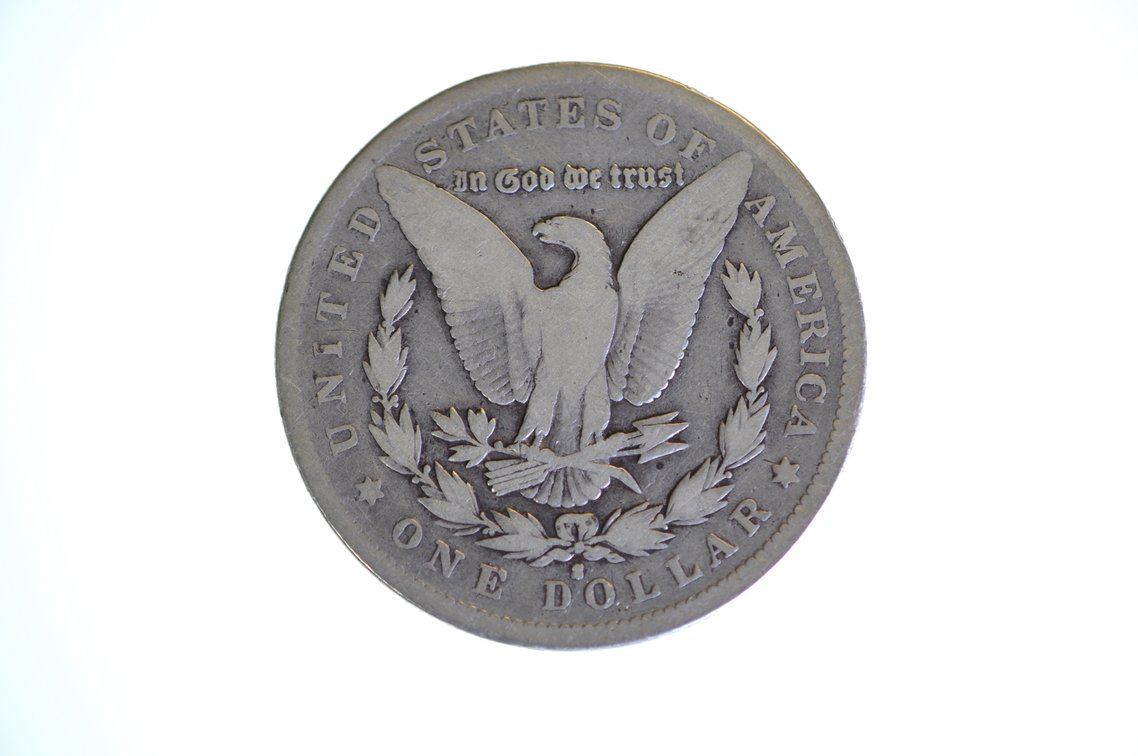 1893 Morgan Silver Dollar San Francisco, photo 2 of 2