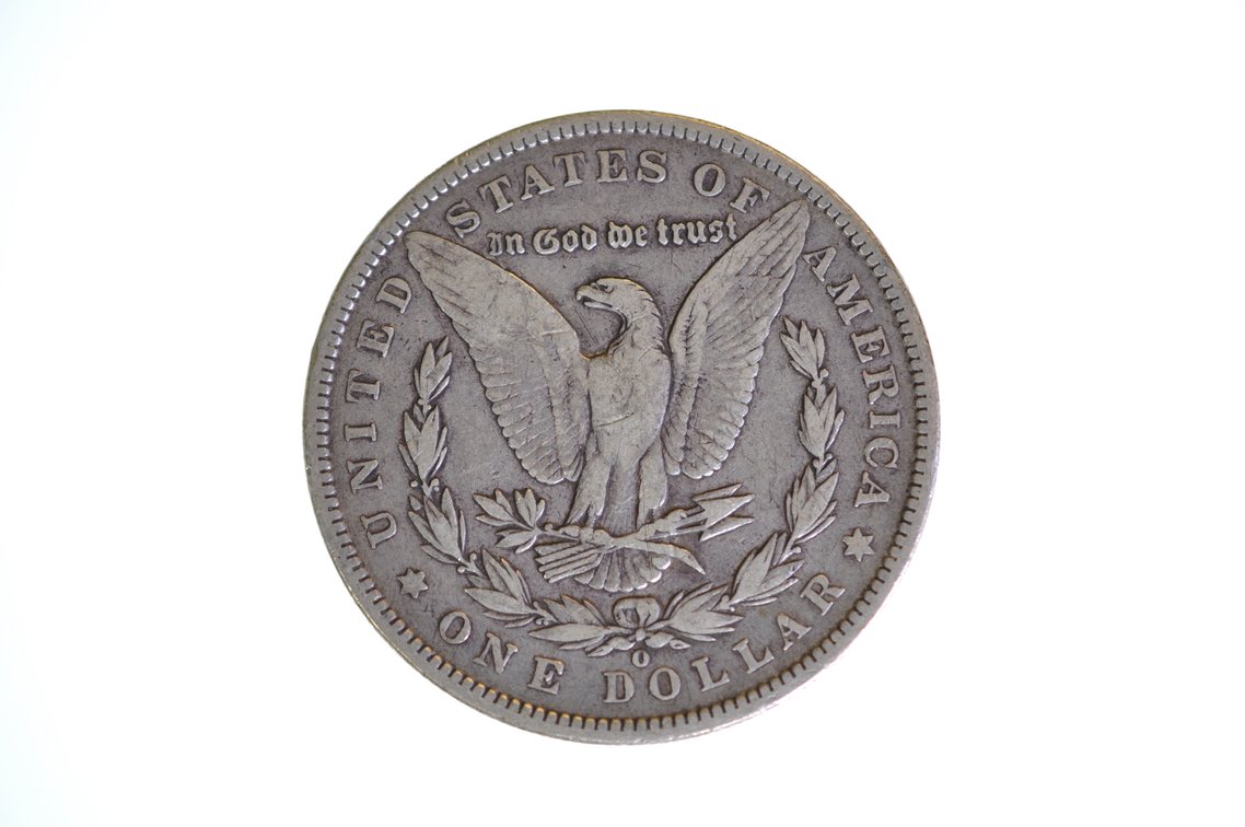 1896 Morgan Silver Dollar New Orleans, photo 3 of 3