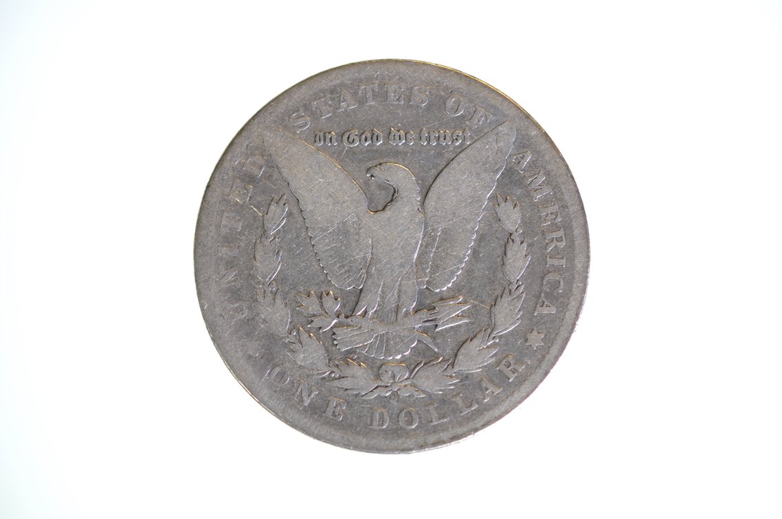 1895 Morgan Silver Dollar San Francisco, photo 2 of 2