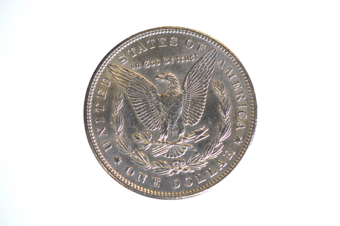 1896 Morgan Silver Dollar Philadelphia, photo 2 of 2