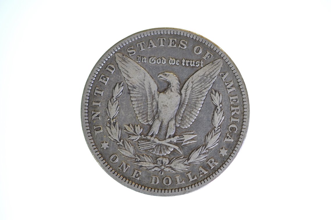1897 Morgan Silver Dollar New Orleans, photo 2 of 2