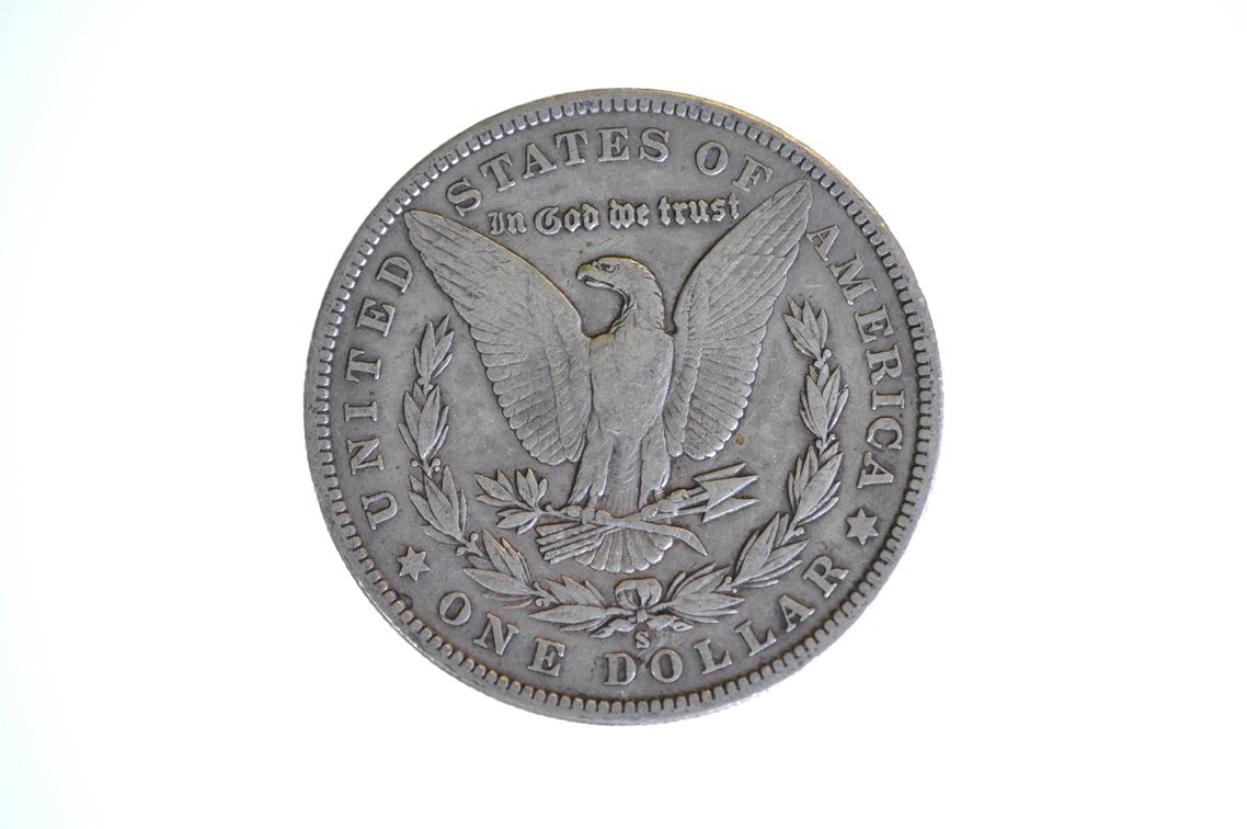 1902 Morgan Silver Dollar San Francisco, photo 2 of 2