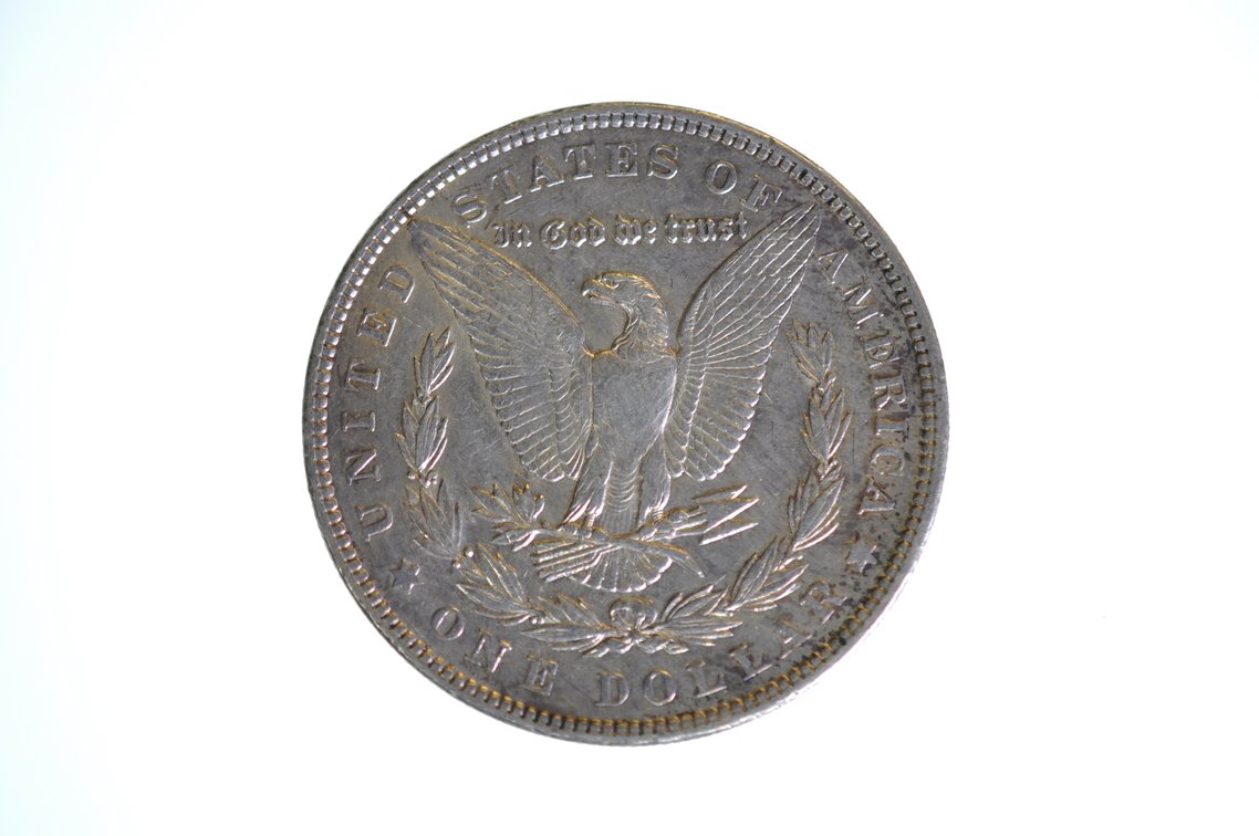 1902 Morgan Silver Dollar Philadelphia, photo 2 of 2