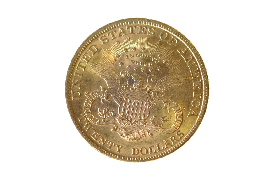 1895 United States of America Liberty Twenty Dollars Gold Coin, photo 2 of 2