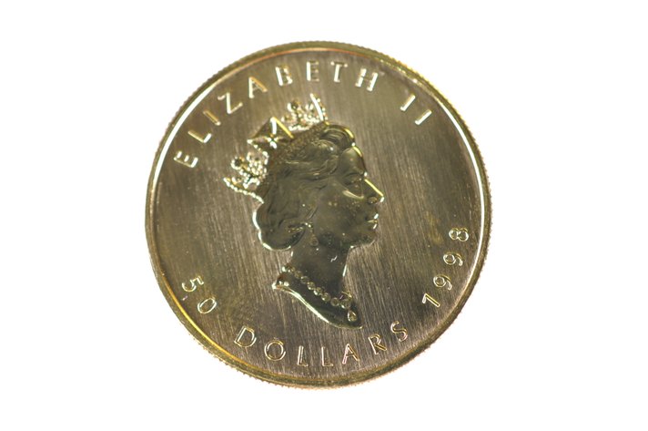 Elizabeth II 50 Dollars 1998 Canadian Fine Gold 1 ozt 9999 Gold Coin