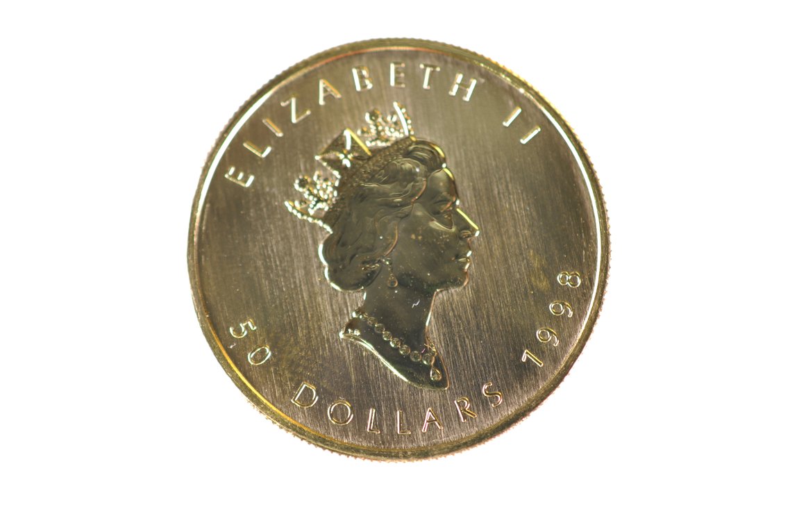 Elizabeth II 50 Dollars 1998 Canadian Fine Gold 1 ozt 9999 Gold Coin, photo 3 of 5