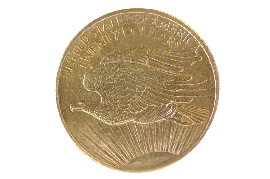 1908 Twenty Dollars U.S. Liberty Gold Coin No Motto, photo 4 of 4