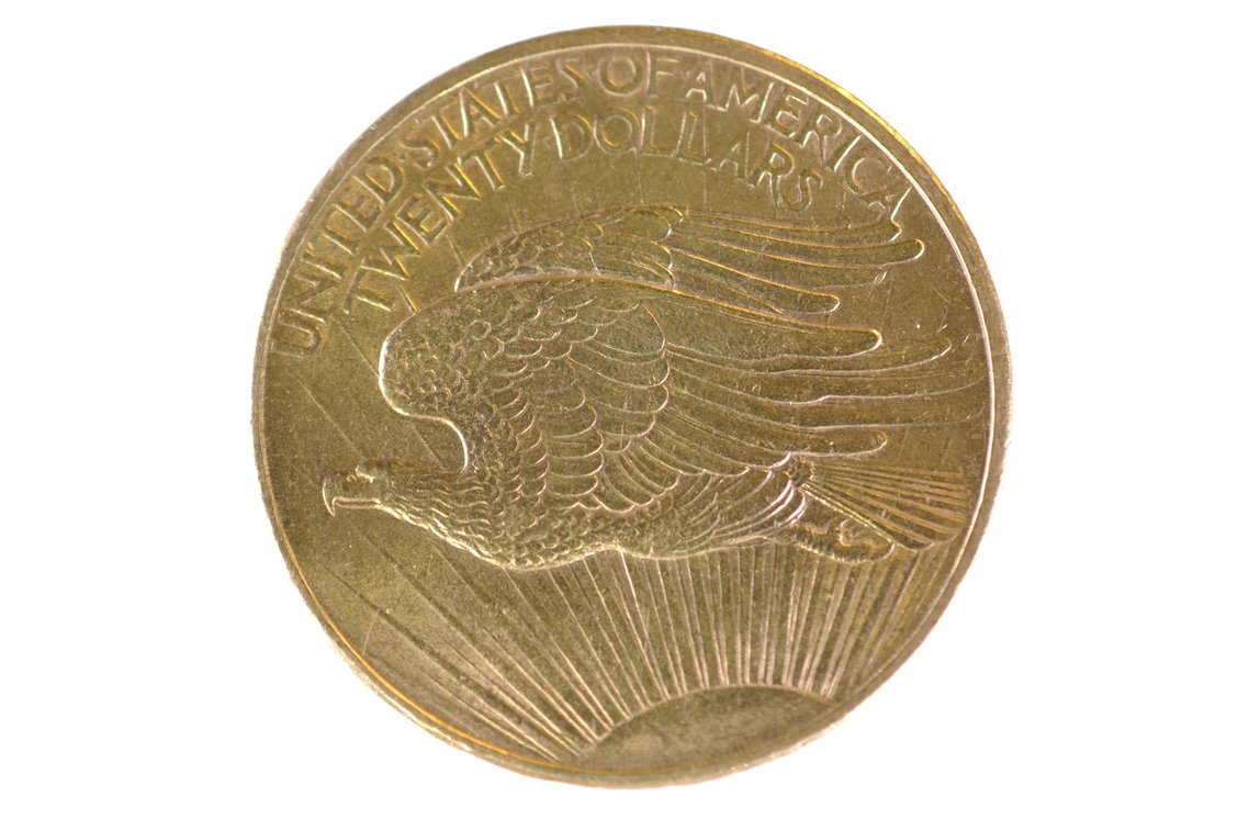 1908 Twenty Dollars U.S. Liberty Gold Coin No Motto, photo 3 of 4