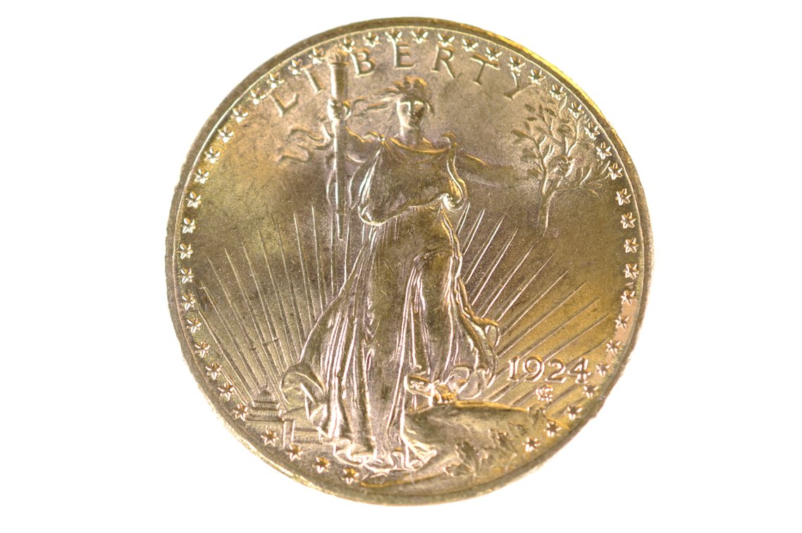 1924 Twenty Dollars U.S. Liberty Gold Coin, photo 2 of 4