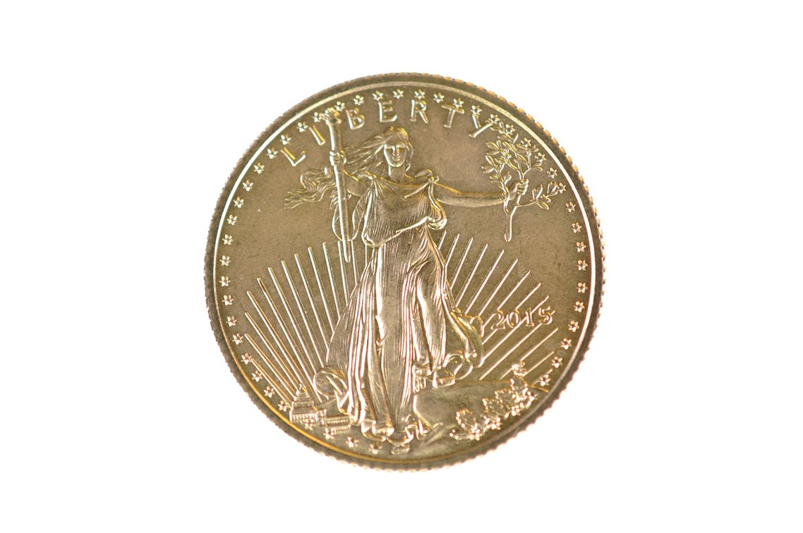 2015 Ten Dollars U.S. Walking Liberty Gold Coin, photo 2 of 4