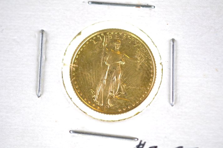 1986 Five Dollars U.S. Walking Liberty Gold Coin