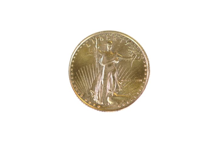 1988 Five Dollars U.S. Walking Liberty Gold Coin