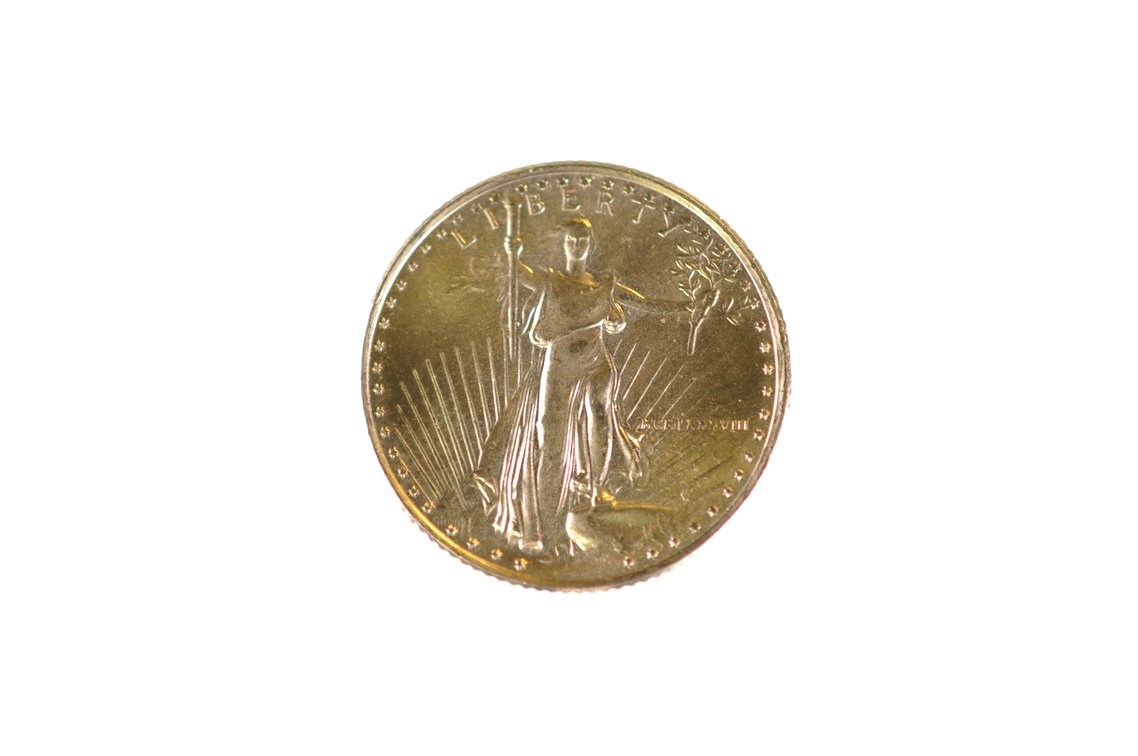 1988 Five Dollars U.S. Walking Liberty Gold Coin, photo 2 of 4
