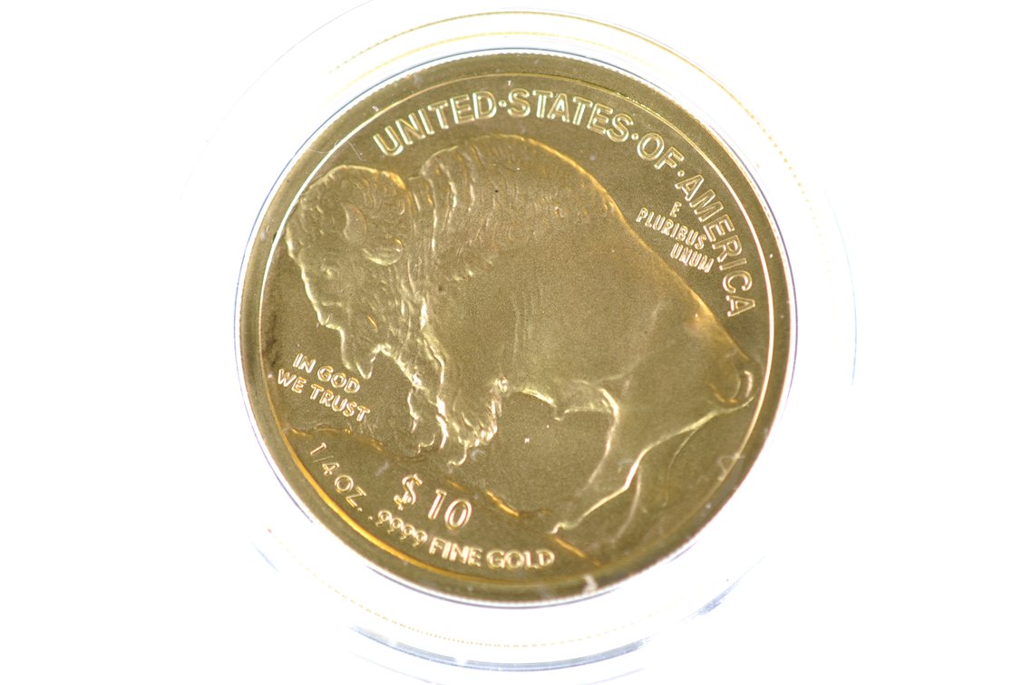 2008 Liberty Buffalo Nickel Ten Dollar Gold Coin, photo 2 of 3