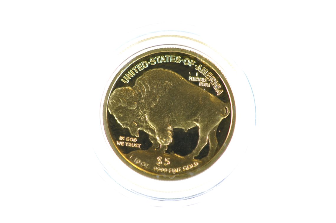 2008 Liberty Buffalo Nickel Five Dollar Gold Coin, photo 4 of 4