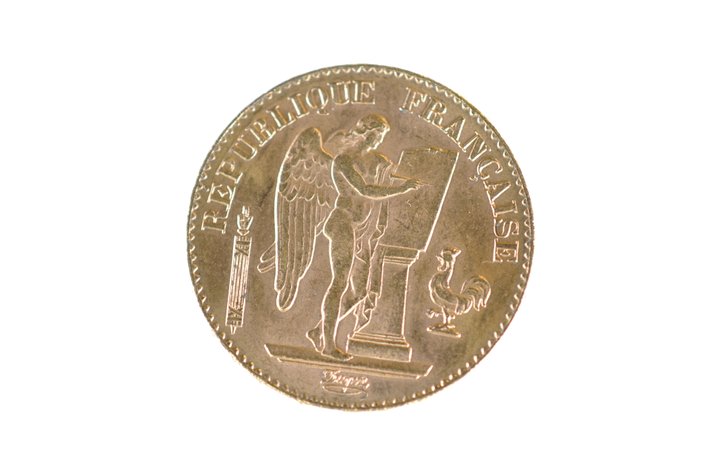 1897 20 Francs French Republic Gold Coin