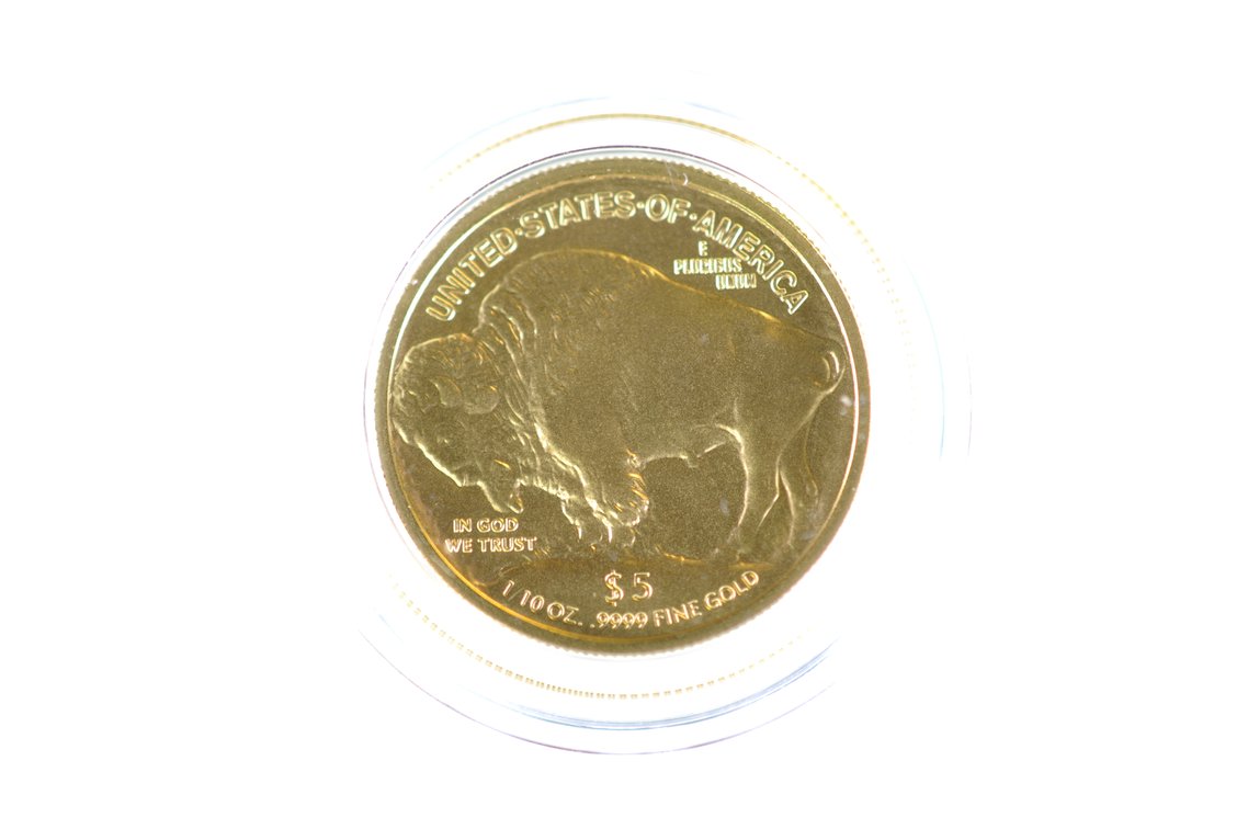2008 Liberty Buffalo Nickel Five Dollar Gold Coin, photo 4 of 4