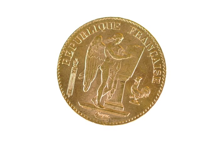 1897 20 Francs French Republic Gold Coin