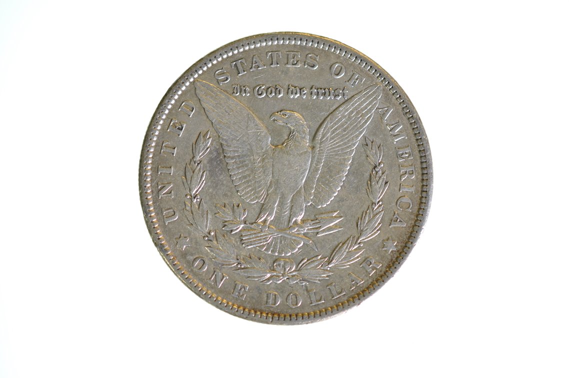 1904 Morgan Silver Dollar Philadelphia, photo 2 of 2
