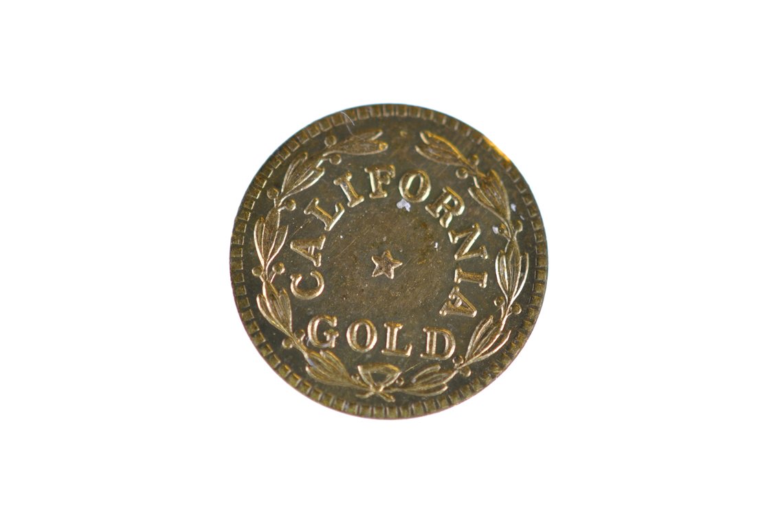1859 Indian Head California Round Gold Coin, photo 4 of 4