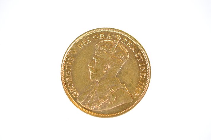 1912 Canadian Five Dollars Gold Coin