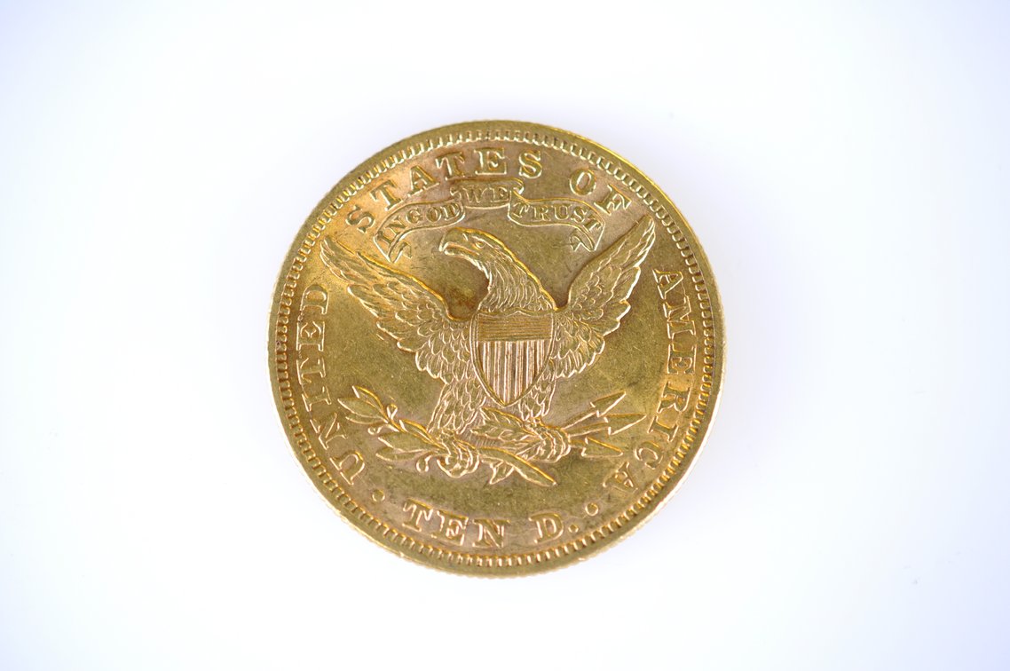 1897 Liberty Head Gold Eagle Ten Dollars Gold Coin, photo 2 of 2