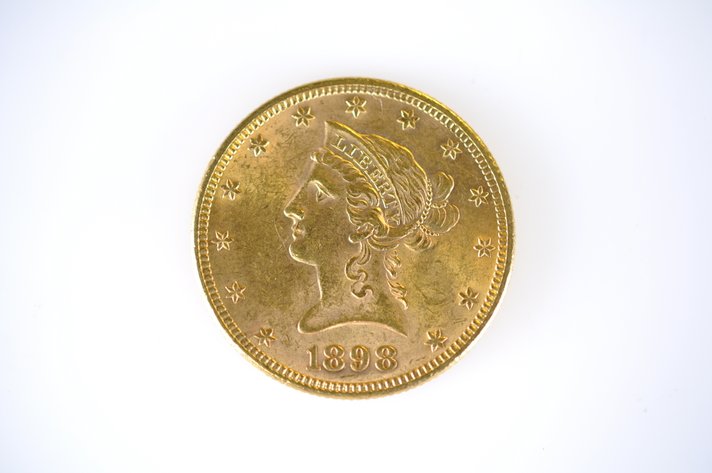 1898 Liberty Head Gold Eagle Ten Dollars Gold Coin