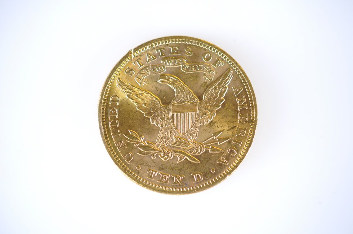 1894 Liberty Head Gold Eagle Ten Dollars Gold Coin, photo 3 of 4