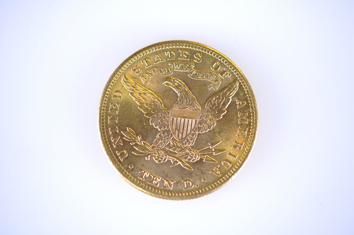 1901 Liberty Head Gold Eagle Ten Dollars Gold Coin, photo 3 of 3