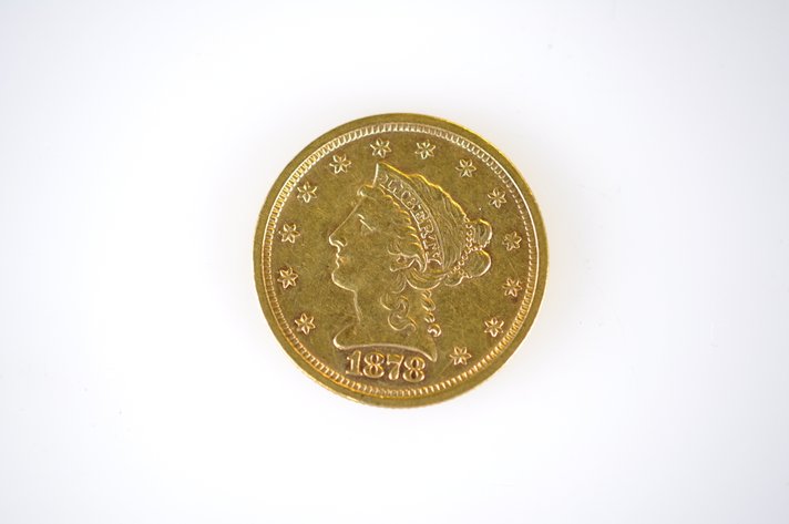 1878 Liberty Head Eagle Two and a Half Dollar Gold Coin