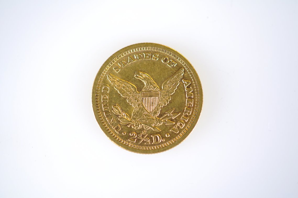 1878 Liberty Head Eagle Two and a Half Dollar Gold Coin, photo 3 of 4