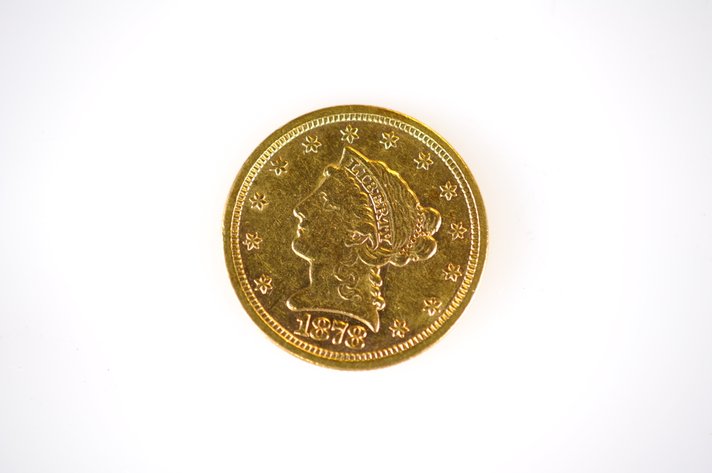 1878 Liberty Head Eagle Two and a Half Dollar Gold Coin