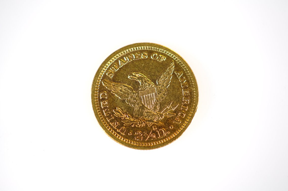 1878 Liberty Head Eagle Two and a Half Dollar Gold Coin, photo 3 of 4