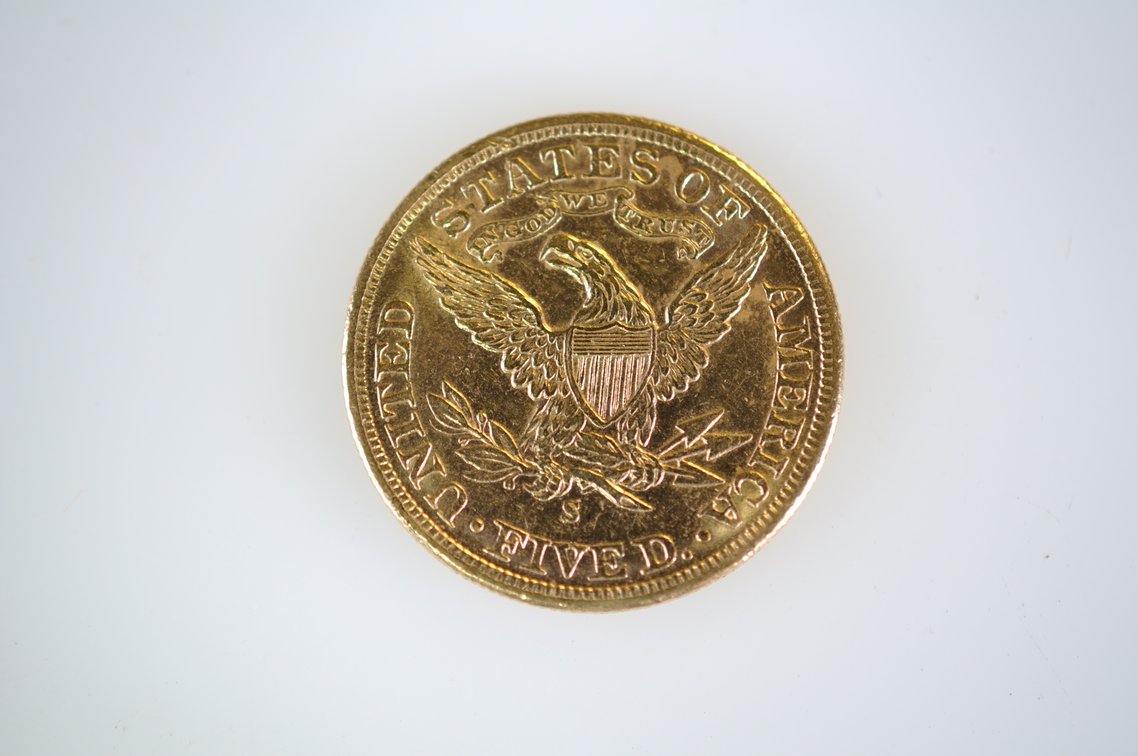 1881 Liberty Head Five Dollars Gold Coin, photo 4 of 4