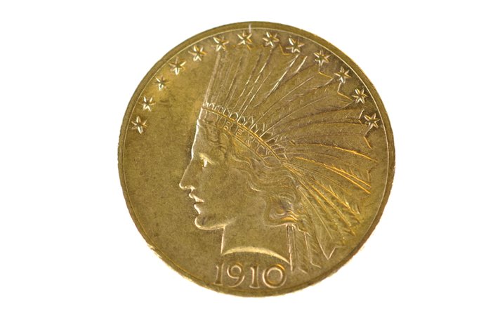 1910 Indian Head Ten Dollar Gold Coin