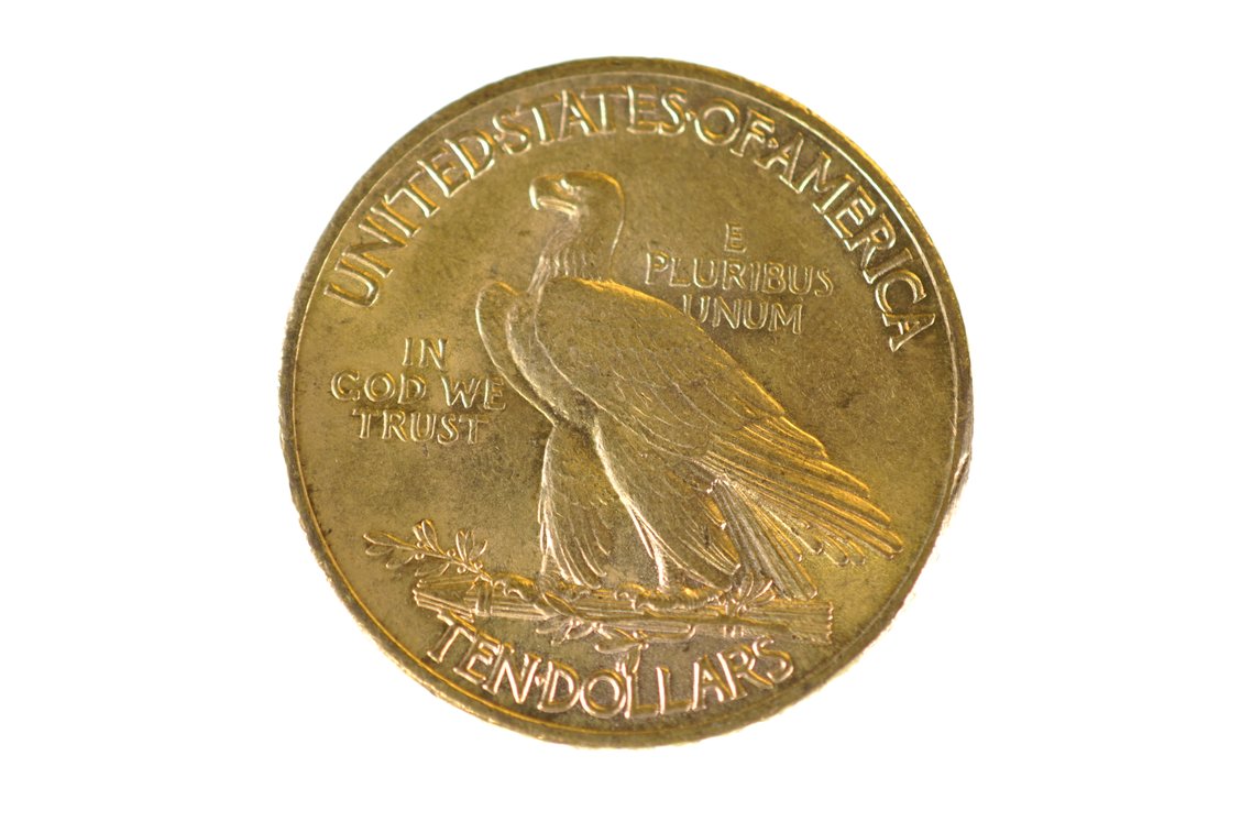 1910 Indian Head Ten Dollar Gold Coin, photo 2 of 2